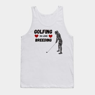 Golfing Girl Hobbies Tank Top